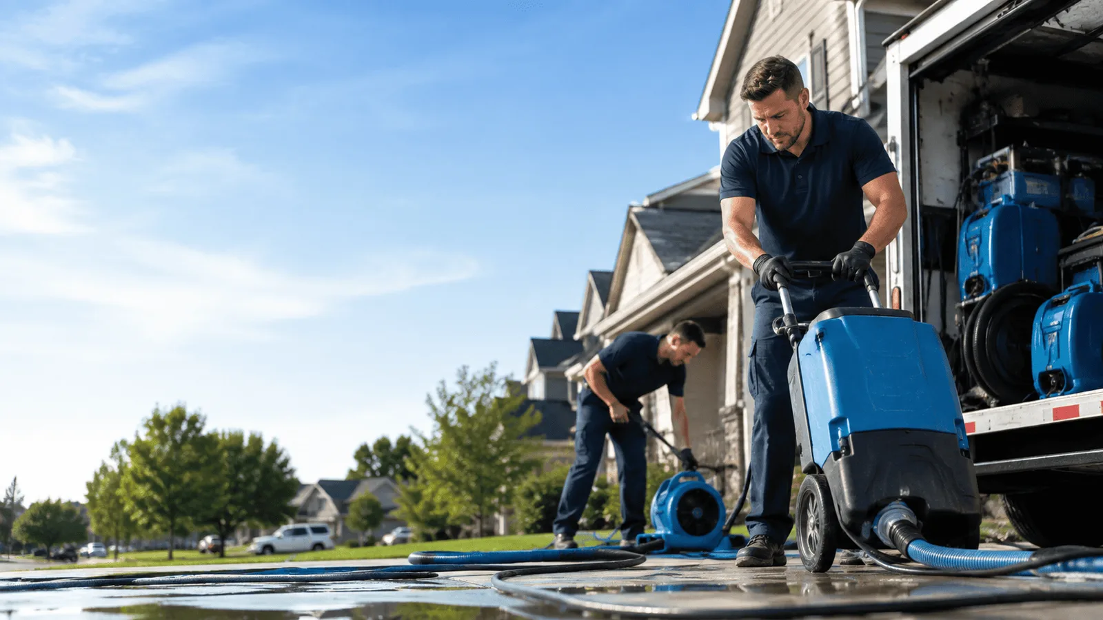 Dehumidification being performed in Taylorsville, MS